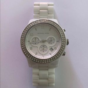 Michael Kors white ceramic watch